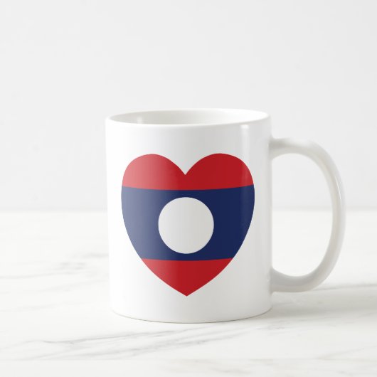 Mug Drapeau du coeur laotien (Droite)