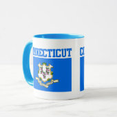 Mug Drapeau du Connecticut (Devant gauche)
