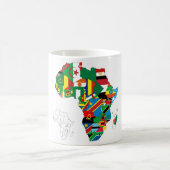 Mug Drapeau du continent africain Carte (Centre)