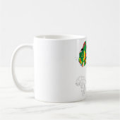Mug Drapeau du continent africain Carte (Gauche)