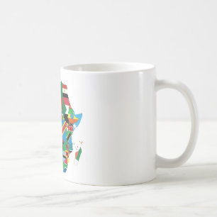 Mug Drapeau du continent africain Carte