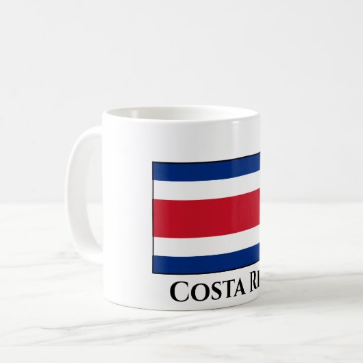 Mug Drapeau du Costa Rica (Devant gauche)