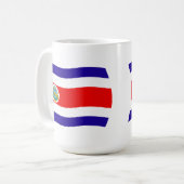 Mug Drapeau du Costa Rica (Devant gauche)