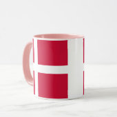 Mug Drapeau du Danemark ou drap danois (Devant gauche)