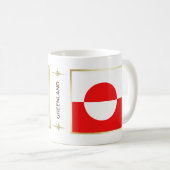 Mug Drapeau du Groenland + Plan de Musique (Devant droit)