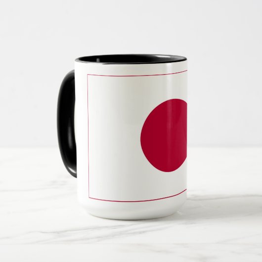 Mug Drapeau du Japon : Hinomaru, Nisshōki, Red Rising (Devant gauche)