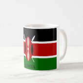Mug Drapeau du Kenya, Afrique (Devant droit)