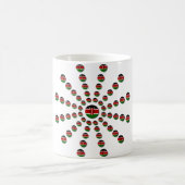 Mug Drapeau du Kenya Motif radial : Art et Décor patri (Centre)