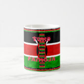 Mug Drapeau du Kenya : Tuko Pamoja - Design d'art de l (Centre)