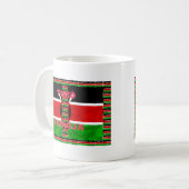 Mug Drapeau du Kenya : Tuko Pamoja - Design d'art de l (Devant gauche)