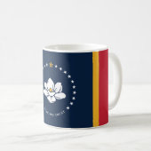 Mug Drapeau du Mississippi - Nouveau Drapeau de Magnol (Devant droit)