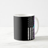 Mug Drapeau du Mois de la sensibilisation à la prévent (Devant droit)