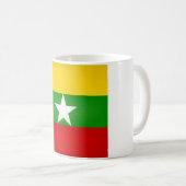 Mug Drapeau du Myanmar cool (Devant droit)