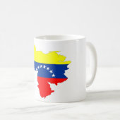 Mug drapeau du pays du venezuela symbole de forme (Devant droit)