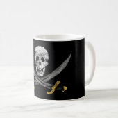 Mug Drapeau du pirate Jolly roger du capitaine Jack Ra (Devant droit)