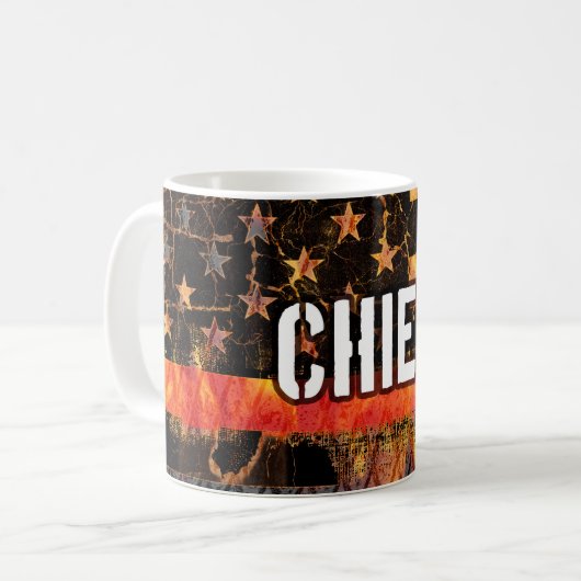 Mug Drapeau du pompier (Devant gauche)