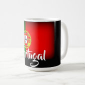 Mug Drapeau du Portugal assombri (Devant droit)