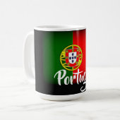 Mug Drapeau du Portugal assombri (Devant gauche)