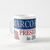 Mug Drapeau du président Marco Rubio 2016 États-Unis (Devant gauche)
