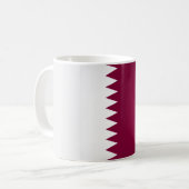 Mug Drapeau du Qatar cool (Devant gauche)