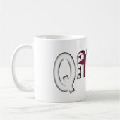 Mug Drapeau du Qatar de la typographie (Gauche)