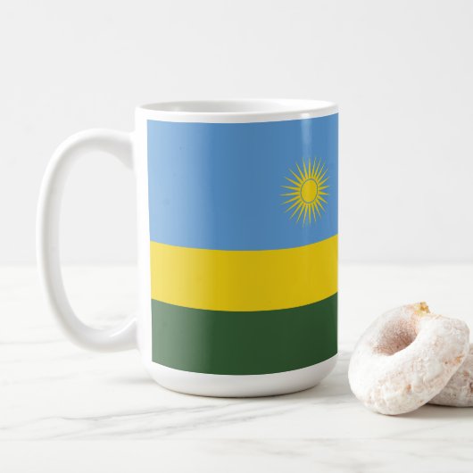 Mug Drapeau du Rwanda (Avec donut)