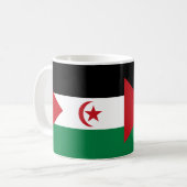 Mug Drapeau du Sahara Occidental Musique en céramique (Devant gauche)