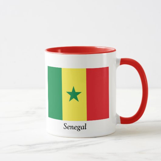 Mug Drapeau du Sénégal (Droite)
