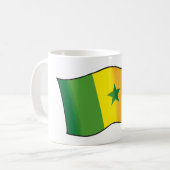 Mug Drapeau du Sénégal Fierté sénégalaise Vert Jaune R (Devant gauche)