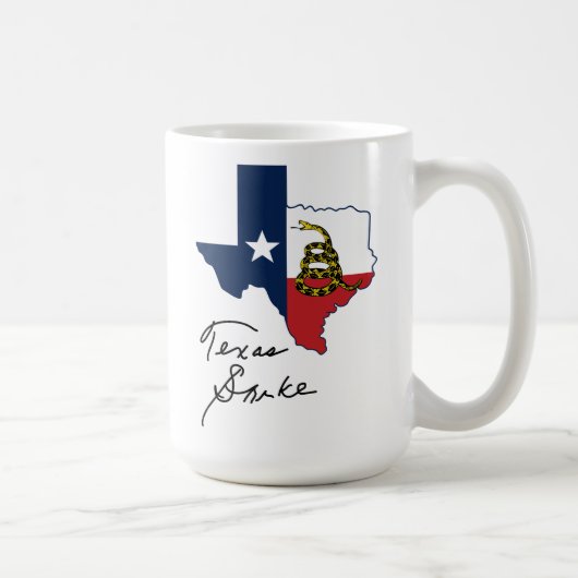 Mug Drapeau du serpent du Texas (Droite)