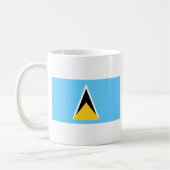 Mug Drapeau du St Lucia (Gauche)