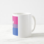 Mug Drapeau du symbole de la fierté bisexuelle (Devant droit)