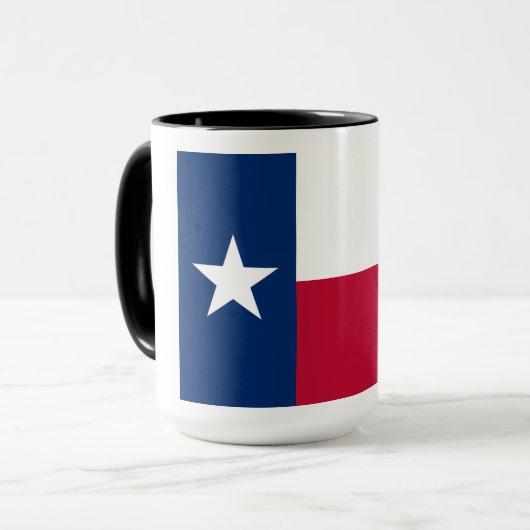 Mug Drapeau du Texas : Longhorns, l'État de l'étoile s (Devant gauche)