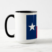 Mug Drapeau du Texas : Longhorns, l'État de l'étoile s (Gauche)