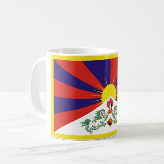 Mug Drapeau du Tibet libre (Devant gauche)