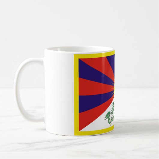 Mug Drapeau du Tibet libre (Gauche)