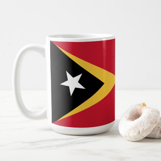 Mug Drapeau du Timor oriental (Avec donut)