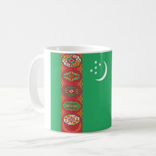 Mug Drapeau du Turkménistan (Devant gauche)