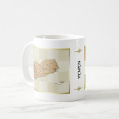 Mug Drapeau du Yémen + Plan de Musique (Devant gauche)