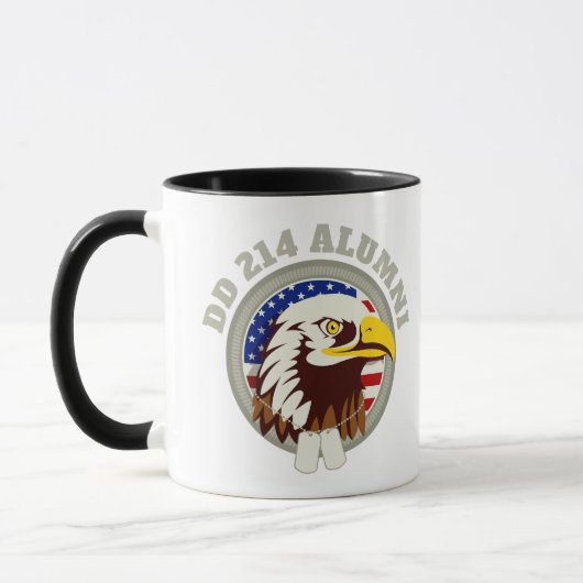 Mug Drapeau Eagle Emblem USA | DD 214 (Gauche)