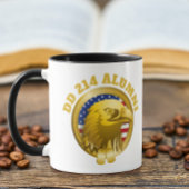 Mug Drapeau Eagle Gold Emblem USA | DD 214