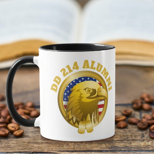 Mug Drapeau Eagle Gold Emblem USA | DD 214