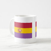 Mug Drapeau en second lieu espagnol de République (Devant gauche)