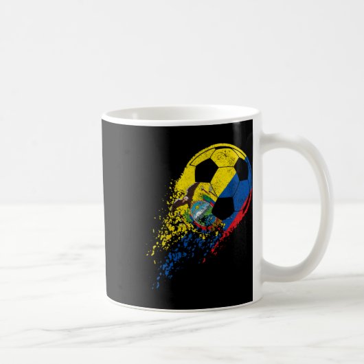 Mug Drapeau équatorien équatorien Joueur de footll (Droite)