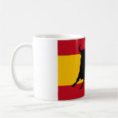 Mug Drapeau espagnol avec taureau (Gauche)