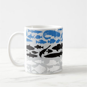 Mug Drapeau estonien fait de poisson - Design de pêche
