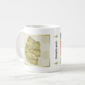 Mug Drapeau Eswatini + Musique Carte (Devant gauche)