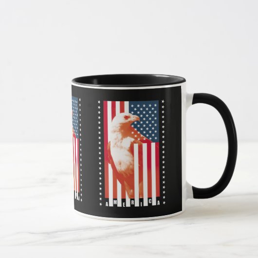 Mug Drapeau et aigle des États-Unis d'Amérique (Droite)