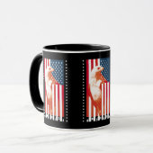 Mug Drapeau et aigle des États-Unis d'Amérique (Devant gauche)