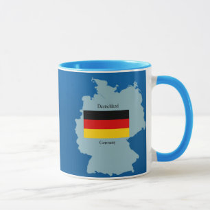 Mug Drapeau et carte de l'Allemagne